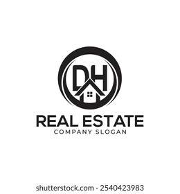 PLANTILLA de Logotipo de DH Real Estate