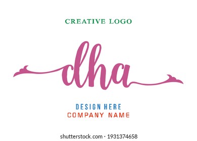 DHA lettering logo is simple, easy to understand and authoritative