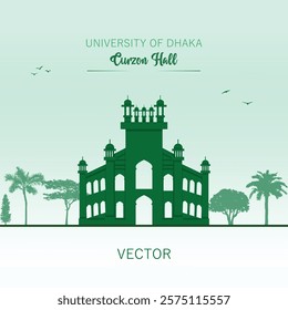 Dhaka University Carzon Hall. Carzon Hall. DU Hall. Bangladesh Landmark