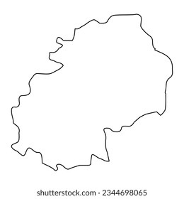 Dhale governorate, administrative division of the country of Yemen. Vector illustration.