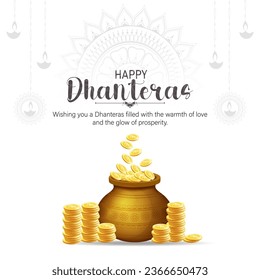 Dhanteras, also known as "Dhanatrayodashi," is the Hindu festival that marks the beginning of the five-day Diwali celebration.