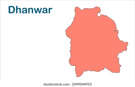 Dhanwar subdivision map, Giridih District, Jharkhand state, Republic of India, Government of Jharkhand, Indian territory, Eastern India, politics, village, tourism