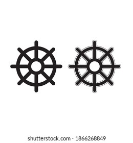 dharma wheel, buddhism symbol, the sign of buddha's teaching, steering wheel of navigation
