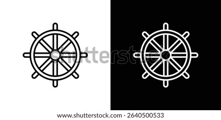 Dharmachakra icon Graphic vector set for ui design