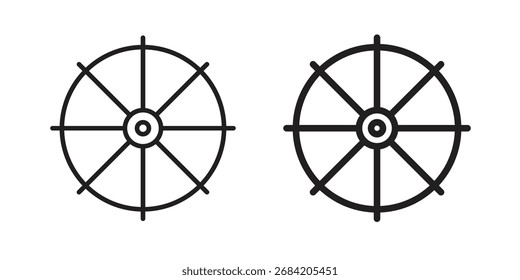Ícone Dharmachakra para designs de web. conjunto de ícones de estrutura de tópicos e clipart