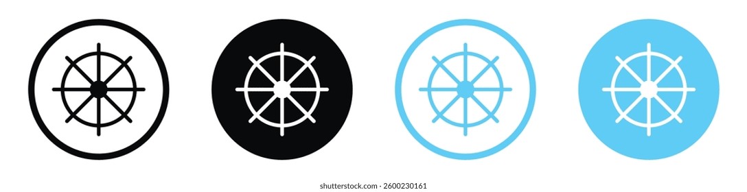 Dharmachakra icons design. vector icons for ui designs