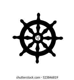 Dharmachakra / Wheel Of Dharma - A Symbol Of Buddhism And Hinduism