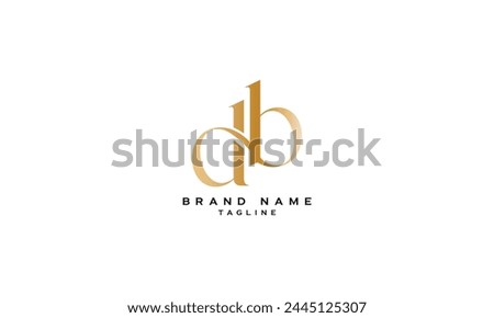 DHB, DBH, HDB, HBD, BHD, BDH, DB, BD, Abstract initial monogram letter alphabet logo design