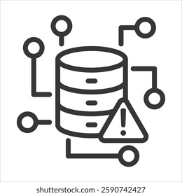 Dhcp Outline Icon Vector Illustration