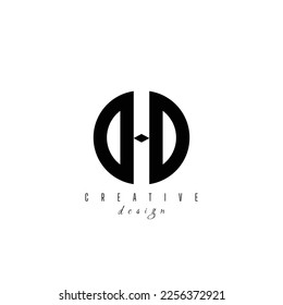 Kreative und minimalistische Letter DHD D D H D D Logo Design Bearbeitbar im Vektorformat