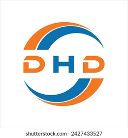 DHD letter design. DHD letter technology logo design on white background. DHD Monogram logo design for entrepreneur and business