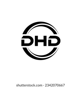 DHD Logo Design, Inspiration for a Unique Identity. Modern Elegance and Creative Design. Watermark Your Success with the Striking this Logo.