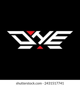 Diseño del vector del logotipo de la letra de DHE, logotipo simple y moderno de DHE. Diseño de alfabeto de lujo DHE  