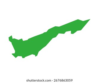 Ilustração do mapa de Dhemaji District do estado de Assam, Índia