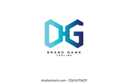 DHG GHD HDG Creative Alphabet Letter Logo
