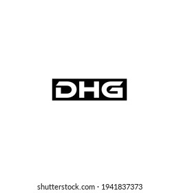  Letra DHG Vector de diseño de logotipo inicial