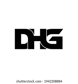 DHG letter monogram logo design vector