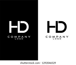 Chhc Modern Logo Design White Black Stock Vector (Royalty Free) 1292046502