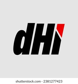DHI brand name vector monogram.