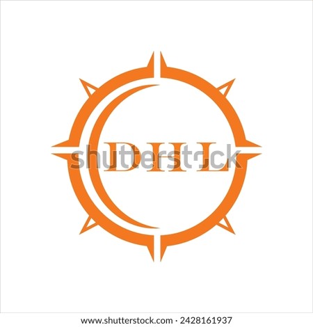 DHL letter design. DHL letter technology logo design on a white background. DHL Monogram logo design for entrepreneurs and businesses.