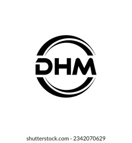 DHM Logo Design, Inspiration for a Unique Identity. Modern Elegance and Creative Design. Watermark Your Success with the Striking this Logo.