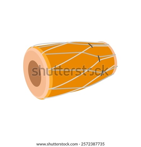Dholak, Indian Symbol Vector Illustration