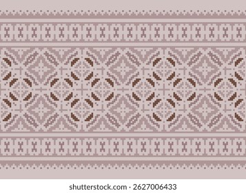Patrón Dhoti sin fisuras nativo americano, bordado de motivos, diseño de Vector de bordado Pixel Ikat para impresión 60s paisley tie dye damasco ornamento alfombras hipster kurta pijama