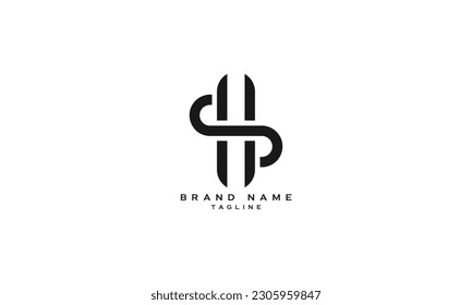 DHP, HDP, PHD, SH, HS, Abstract initial monogram letter alphabet logo design