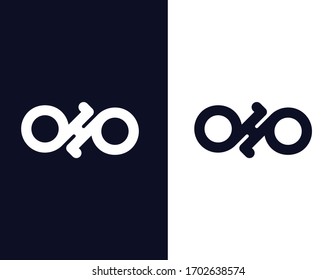 DHP/OHP/DP iconic logo design vector