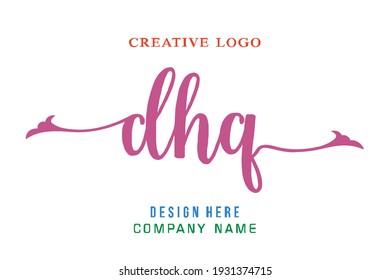 DHQ lettering logo is simple, easy to understand and authoritative