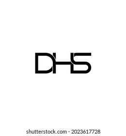 Dhs Letter Initial Monogram Logo Design