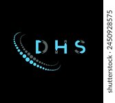 DHS letter logo abstract design. DHS unique design. DHS.
