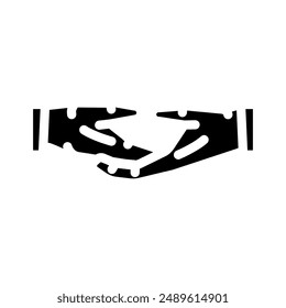 dhyana mudra buddhism glyph icon vector. dhyana mudra buddhism sign. isolated symbol illustration