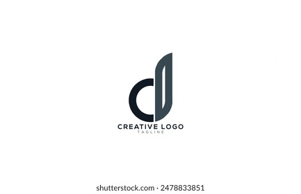 DI Abstract initial monogram letter alphabet logo design