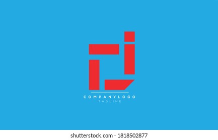 DI abstract initials monogram letter text alphabet logo design