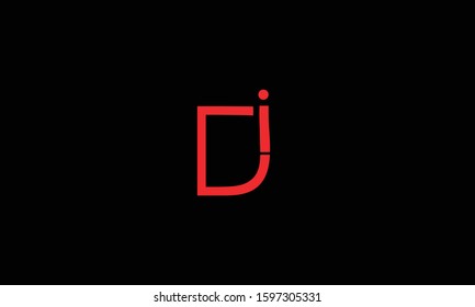 DI abstract vector logo monogram template