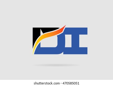 DI company linked letter logo
