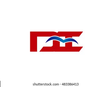 DI company linked letter logo
