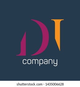 DI company logo design. Monogram. Letters D and I.