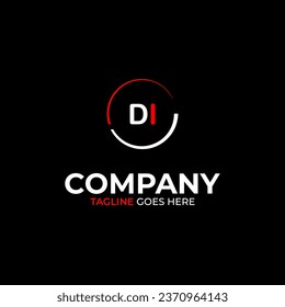 DI creative modern letters logo design template