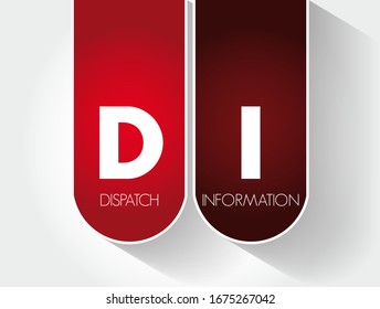 DI - Abkürzung "Dispatch Information", Hintergrund des Geschäftskonzepts