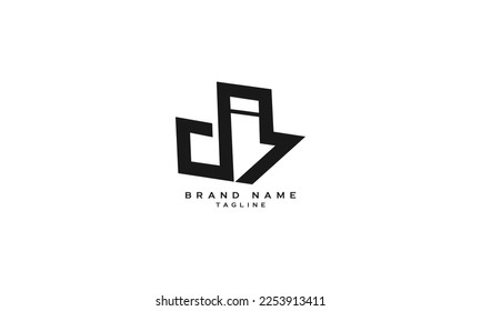 DI, ID, Abstract initial monogram letter alphabet logo design