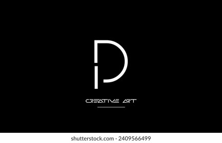 DI, ID, D, I abstract letters logo monogram