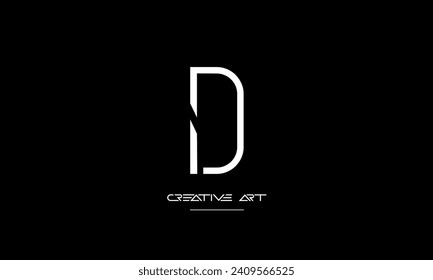 DI, ID, D, I abstract letters logo monogram