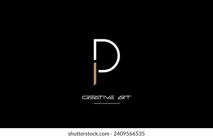 DI, ID, D, I abstract letters logo monogram