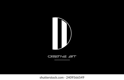 DI, ID, D, I abstract letters logo monogram