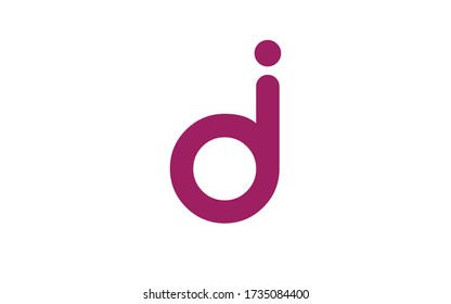 i oder id Letter Initial Logo Design, Vector Template