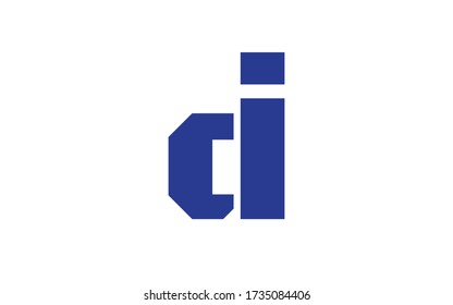 di or id Letter Initial Logo Design, Vector Template