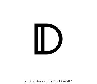 DI ID logo design vector template