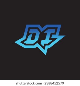 DI initial inspiration logo design esport and gaming clan ideas